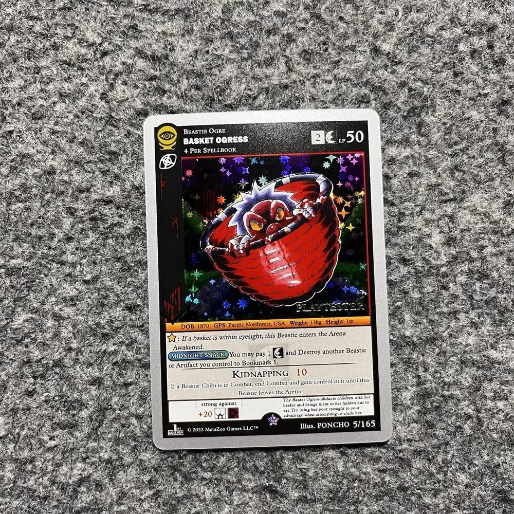 Metazoo Playtester Basket Ogress Seance 1st Edition Silver Border Holo